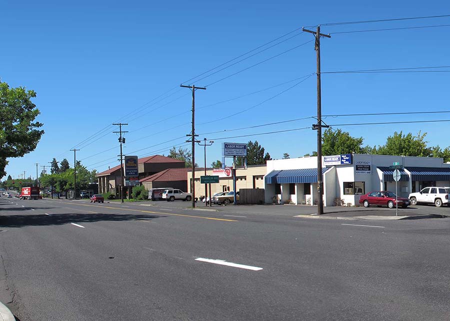 a view of Third St. Bend as it currently stands